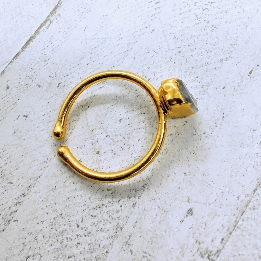 Moonstone adjustable ring - Picture 6 of 7